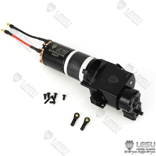 Metal Gearbox LESU 2Speed Transmission Transfer Case Motor for 1/14 TAMIYA RC Tractor Truck DIY Dumper Car Model
