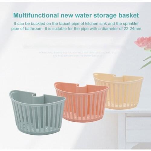Multi-functional Sink Storage Rack Practical Sink Shelf Faucet Holder Sponge Drain Basket Organizer Rack Kitchen Bathroom Gadget