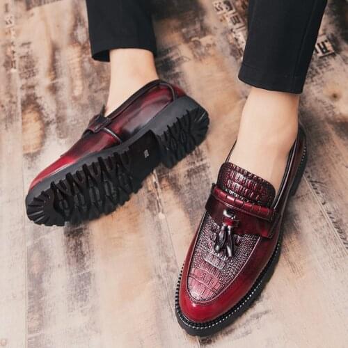Fashion Shoe Office Shoes for Men Casual Shoes Breathable Leather Loafers Driving Moccasins Comfortable Slip on 2021 Two Color