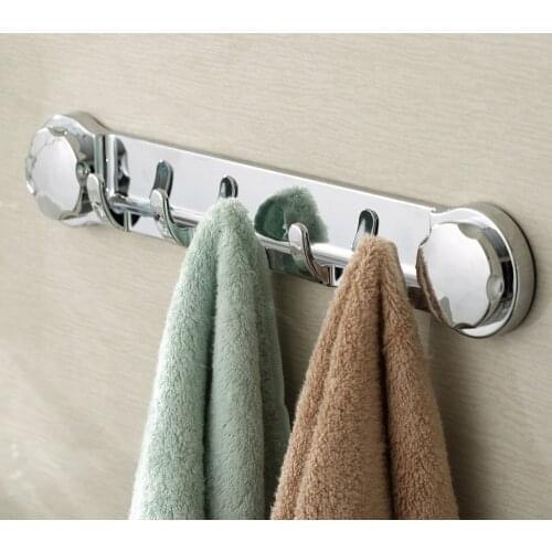 5 hook Suction Cups Wall-mounted Vacuum Rack, Bathroom Storage hooks, ABS Vacuum Suction Cups, Towel Rack, Bathroom Storage rack