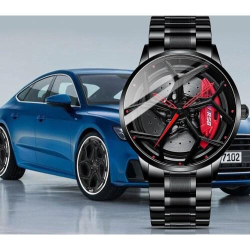Original Wheel Rim Hub Watches Men Super Car Rim Hub Men Quartz Watch Stainless Steel Waterproof Wholesale Watches For Car AMG