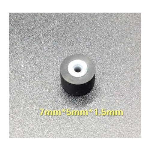 1pc 7mm*5mm*1.5mm wheel belt pulley rubber audio pressure pinch roller for vintage cassette deck tape recorder Stereo player