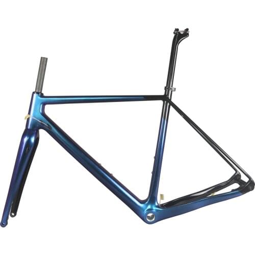 Seraph Chameleon Paint Flat mMount Disc Gravel Frame GR029 Full Carbon Fiber T700 Customized