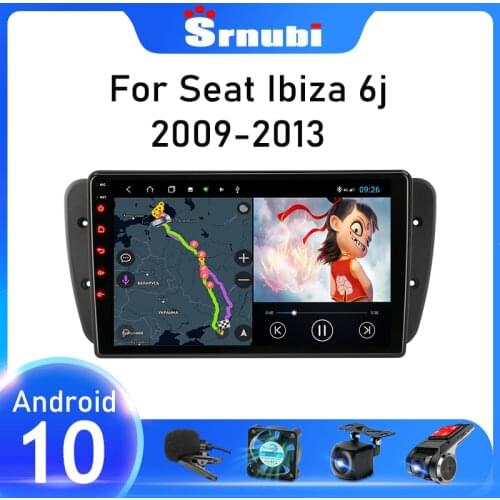 Srnubi Android 10 Car Radio For Seat Ibiza 6j 2009 2010 2011 2012 2013 Multimedia Video Player Navigation GPS 2 Din Stereo DVD