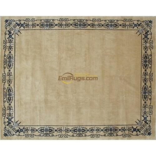 Vintage Belgian Savonnerie Rug Plush Wool French Savonnerie Hand Made Rug Carpet Handmade Runner Carpet Room Floor Decoration