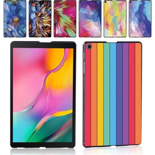 Back Shell for Samsung Galaxy Tab A 8.0 Inch 2019 T290/T295 Shockproof High Quality Watercolor Pattern Tablet Case + Stylus