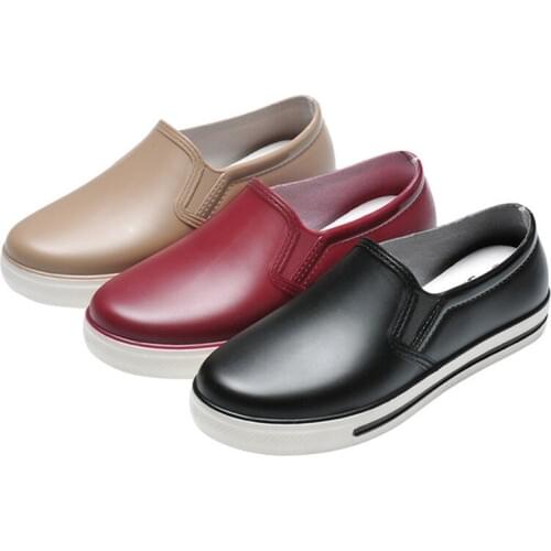 Women EVA Kitchen Anti Slip Light Weight Rain Shoes Female Waterproof Rain Boots Flat Ankle Work Shoes Loafers Ladies Shoes