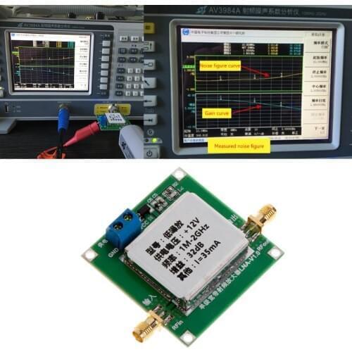 0.01-2000MHz 2Ghz 32dB LNA RF Broadband Low Noise Amplifier Module UHF HF VHF Dropshipping