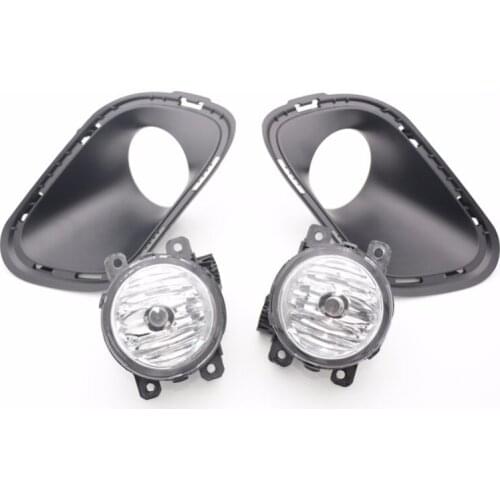 1Set Clear Lens Driving Fog Lamp Lights + Bezel Covers + Bulbs For Jeep Cherokee 2014