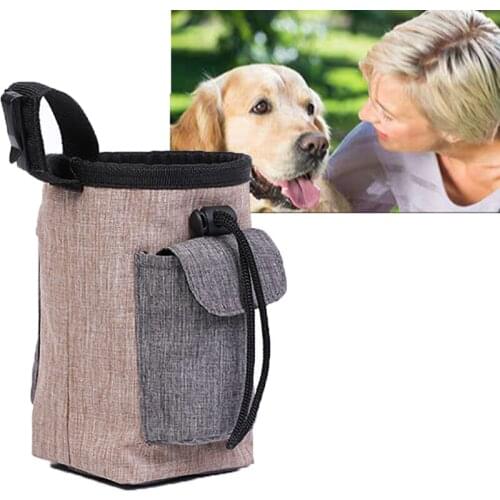 1PC Pet Treat Pouch for outdoor Portable Dog Training Bags Food Container Puppy Snack Reward Waist Bag 15x15x17cm