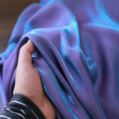 24 styles of gradient cloth satin fabric gloss breathable silky shirt pants draping dress fabric designer high quality fabric
