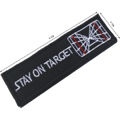 3D Embroidery Magic Stickers Loops And Hook Stay On Target Patches Embroidery Patches Armband Cloth Patch Badges