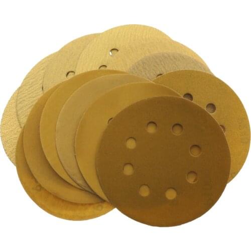 20Pcs 5 Inch125mm 8 Holes Aluminium Oxide 60 to 1000 Grits Hook and Loop Dry Sandpaper Sanding Disc for Metal & Automotive Car