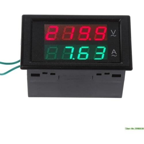 AC80-300V 100A Digital Current Ammeter Voltmeter Dual LED Display Volt Amp Gauge