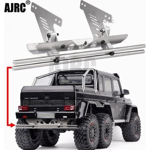 AJRC TRAXXAS TRX-4 TRX4 G500 82096-4/88096-4 TRX-6 TRX6 6X6 G63 metal rear bumper chassis protection armor
