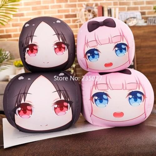 Anime Kaguya-sama: Love Is War Figure Toys Shinomiya Kaguya Fujiwara Chika Short Plush Doll Pillow 30cm Cosplay for Gift