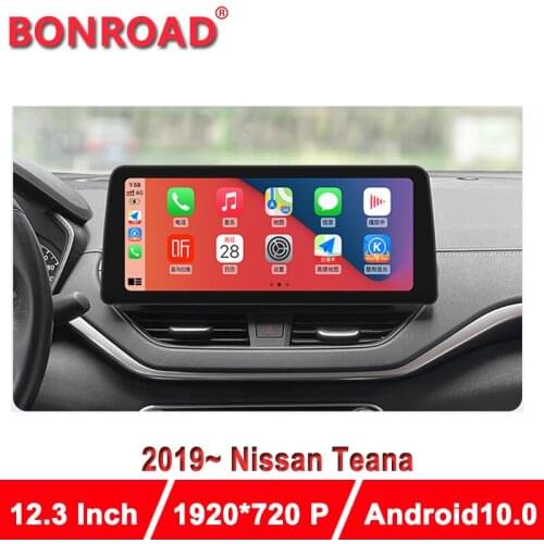 Bonroad 12.3'' For Nissan Teana 2019 - 2021 Android 10 Car Multimedia Player Radio Stereo Auto Video Navigation GPS DSP