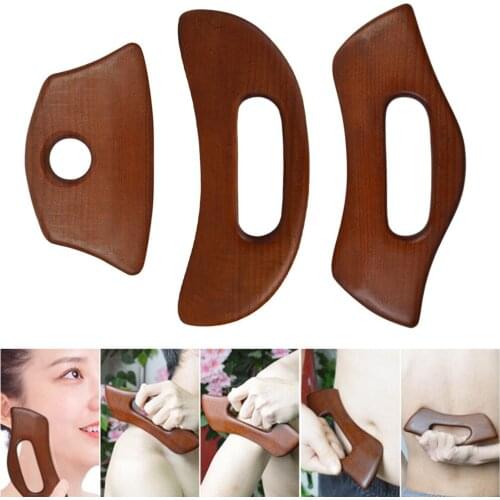 Carbonized Wooden Massage Scraping Board Gua sha Tool, Lightweight, Polished Surface with Smooth Edge