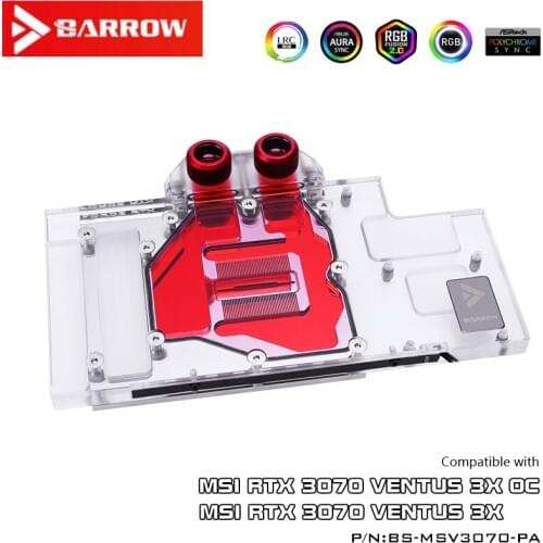 Barrow LRC2.0 full coverage GPU Water Block for MSI 3070 VENTUS Aurora BS-MSV3070-PA