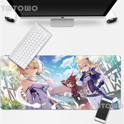 Big Promotion Kawaii Genshin Impact Girl Hot Sell Large Size Mouse Pad Art Lovely Cartoon Carpet Office Decoration Mouse Mat