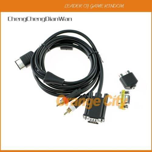 ChengChengDianWan For SEGA Dreamcast VGA High Definition Cable RCA Sound Adapter HD box PAL NTSC 3pcs/lot