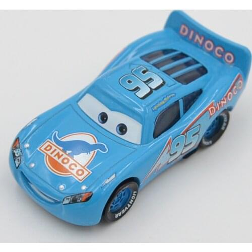Disney Pixar Cars Lightning McQueen Jackson Storm New DINOCO 95 1:55 Diecast Metal Alloy Toys Model Car Birthday Gifts For Kids