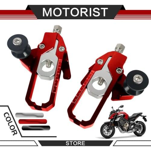 For cb650r cbr650r 2019 CB650F CBR650F 2014-2016 Motorcycle Accessories Rear Chain Wheel Adjuste Plate Clamping Tensioners