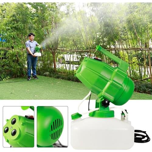 Electric ULV Fogger Portable Ultra-Low Volume Atomizer Sprayer Fine Mist Blower Humidifier Pesticide Nebulizer 5L Nebulizer
