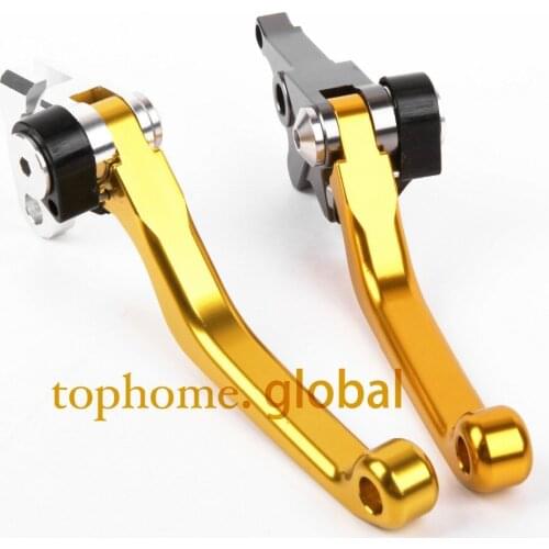 Hot One Pair CNC Pivot Dirttbike Brake Clutch Levers Golden Color For Suzuki RMX250S 1996-2013 1997 1998 1999 2000 2001 2002 03