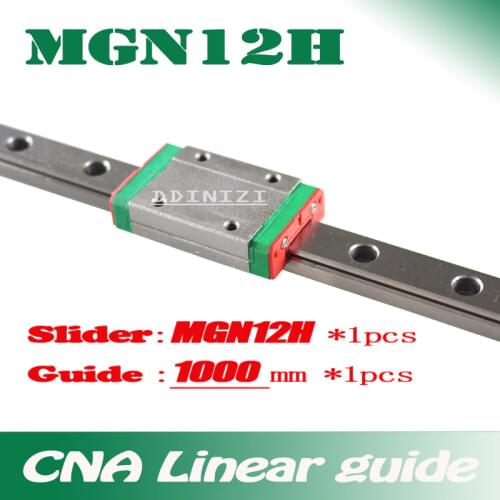 Kossel Mini for 12mm Linear Guide MGN12 1000mm linear rail + MGN12H Long linear carriage for CNC X Y Z Axis 3d printer part
