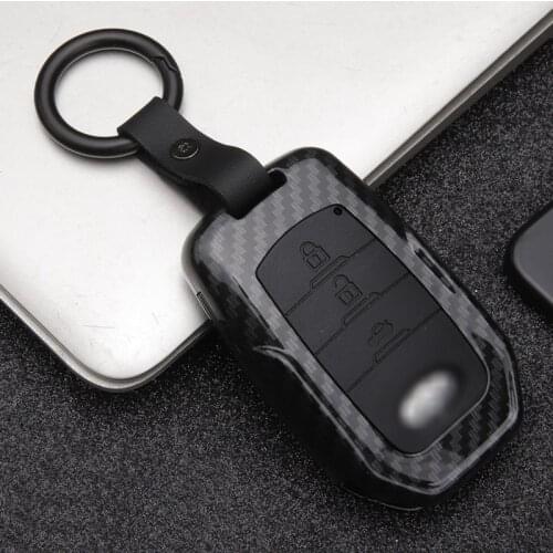 ABS plastic silicone Car Key Case Cover For Toyota Camry CHR Corolla RAV4 Avalon Land Cruiser Prado Prius 2017 2018 2019 2020