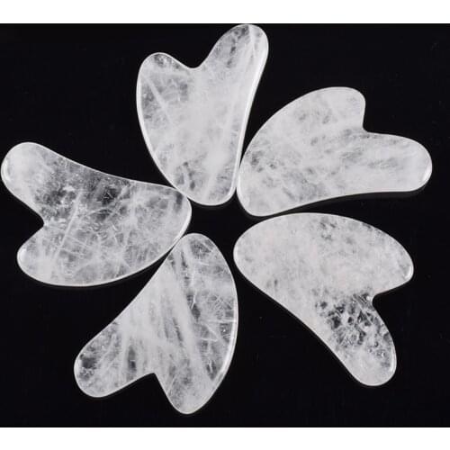 Rock Quartz Gua Sha Scraper Natural Healing Stone Body SPA Health Care Crystal Massager Face Skin Care Facial Massage Tool
