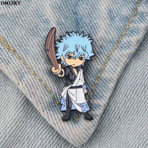 MD172 DMLSKY Anime Boy brooch Backpack Badge Clothes Pin Enamel Pins Hat Pin Charm Kids Gift Fashion Aceessory