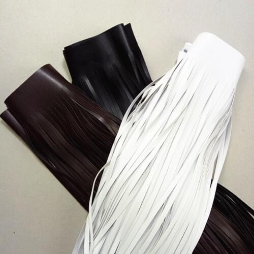 2meters DIY sewing Fashion PU Leather Tassel Lace Trimmings Fringe garment accessories double face bag charms 2meters