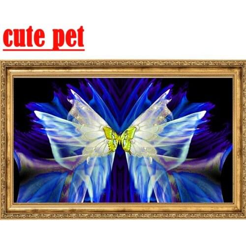 Puzzle DIY Mosaic Fantasy butterfly3D Diamond Painting rhinestone Kit Diamond Art Full Drill Embroidery Cross Stitch Decorations