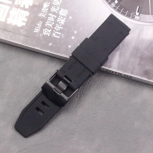 Mens Silicone Strap 23mm Watch Accessories for Lumenos3051 3057 6400 8821 3081 Womens Outdoor Sports Waterproof Rubber Strap