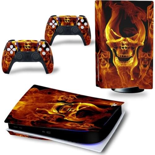 PS5 skin sticker is suitable For PlayStation 5 console and controller skin sticker standard disc version