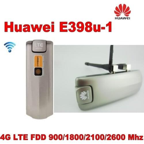 New Huawei E398 4G LTE Speed Surf Stick Modem Dongle 100Mbps e398u-1 unlocked plus 2pcs antenna