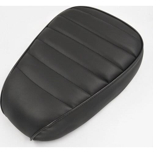 New Passenger Sissy Bar Backrest Cushion Pad For Harley Honda Suzuki Synthetic Leather Motorcycle Seat