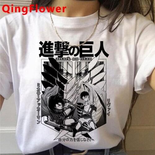 Final Season Attack on Titan Titans Attack Shingeki No Kyojin tshirt female japanese plus size kawaii graphic tees women