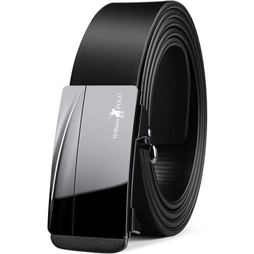 Williampolo Mens high-end fashion belt business formal wear automatic buckle leather brand belt 18240-41P-18495-96P