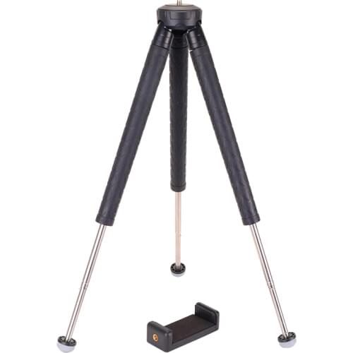 Wildgameplus Adjustable 110cm Hunting Tripod For Night Vision 1/4 Screw Telescopic Tripod Stand with Phone Clip Outdoor Devices
