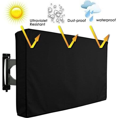 Waterproof TV Cover for 22 55 inch LCD TV Outdoor Dust-proof Microfiber Cloth Protect LED Screen Weatherproof Universal TV Cover