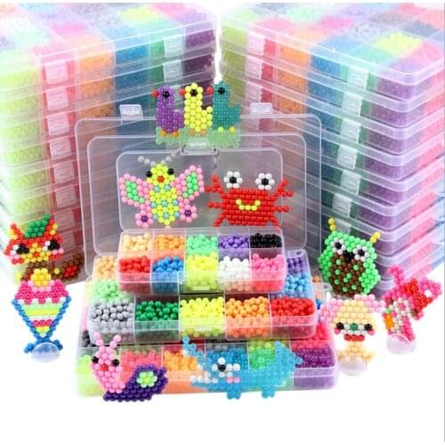 DIY Mist Magic Beads Toys For Children Animal Molds Spell doug magic beads Water soluble Hand Making Puzzle Kids Toy