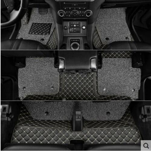 High quality! Custom special car floor mats for Land Rover Discovery Sport 7 seats 2021-2014 waterproof double layers carpets