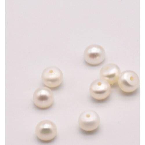 20Pcs 6mm Natural Freshwater Pearl Bulk Items Wholesale Lots Making Earring Jewelry Components Earring Making Supplies JA0046