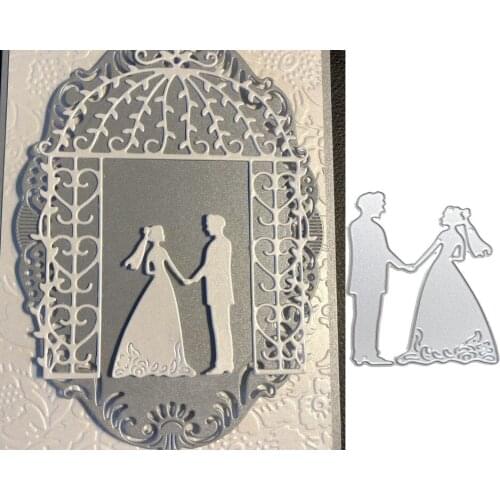 Bride Groom Lover Metal Cutting Dies for Scrapbooking Album Paper Card Craft Embossing Dies Stencils