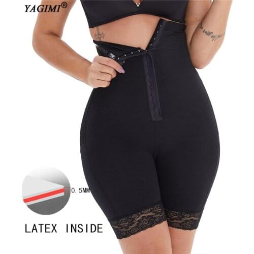 YAGIMI Women Waist Trainer Body Shaper Bodysuit Lingerie Slimming Underwear Shapewear Butt Lifter With Zipper Curve Belt Corset