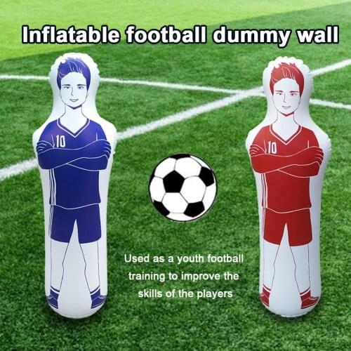 1.6cm Adult Children Inflatable Football Training Goal Keeper Tumbler Air Soccer Train Dummy penalty equipment top quality