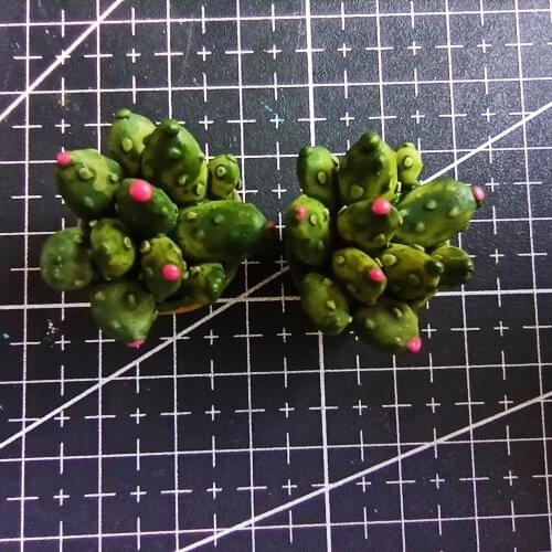1pcs/lot Resin Simulation succulent plant flower 22mm Ornaments Micro landscape Ornaments Creative Home Gardening Decorations